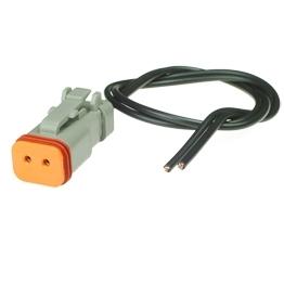 DT06-2S-E003-PT - Full assembled 2 Way Plug Deutsch DT-Series with End Cap