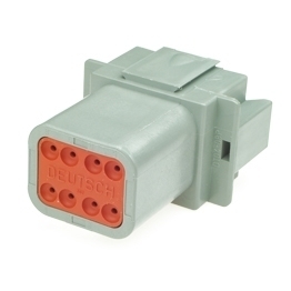 Deutsch DT04-8PA - 8 way pin receptacle Deutsch DT Series