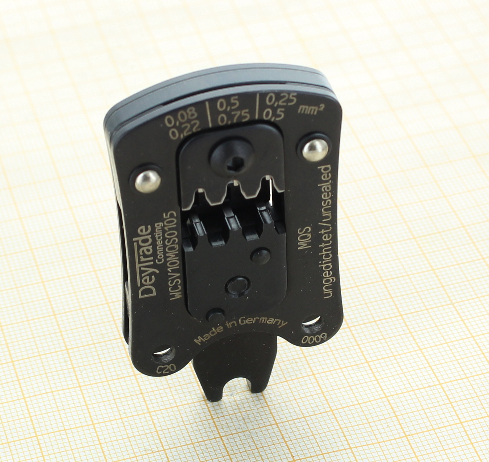 WCSV10MQS0105 - Crimpeinsatz CSV10 fuer TE MQS ungedichtet 0.08 - 0.5 mm2