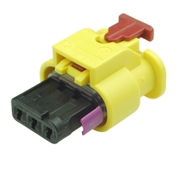 4H0973373 - 3 Way Sealed Female Connector 1.2 mm with CPA, 1-row, Cod. A, Variant IX, (neutral)