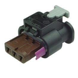 4F0973703A - 3 Way Sealed Female Connector 1.2 mm with CPA, 1-row, Cod. B, Variant I, (neutral)