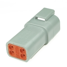 Deutsch DT04-4P - 4 way pin receptacle Deutsch DT Series