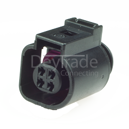 4B0973712 - 4 Way Sealed Female Connector 1.5 mm, 2-row, Coding I, (VW restricted)