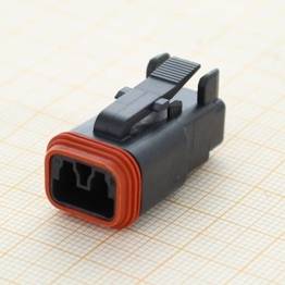 Deutsch DT06-2S-P012 - 2 Way Plug Deutsch DT-Series with Enhanced Seal Retention