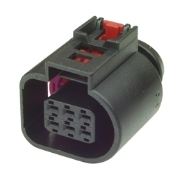 5N0973206 - 6 Way Sealed Female Connector 1.5 mm with CPA, 2-row, Coding I, (VW restricted)