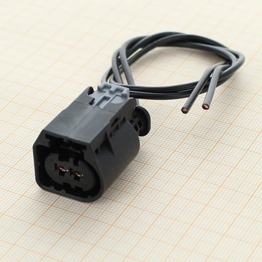 9444024-PT - Full assembled 2 Way Sealed SLK 2,8 Black Female Connector with CPA and passive TPA, Coding A1