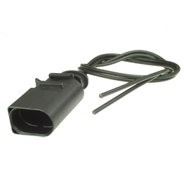 Vormontierter 8D0973822 - 2-poliger gedichteter maennlicher Stecker mit Kabel, 1-reihig, Kodierung I, (neutral)