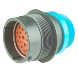 Deutsch HDP24-24-29PE-L015 - 29 Way HDP Receptacle Connector with E-Seal, Threaded Adapter