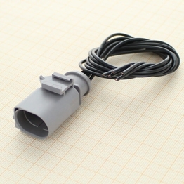 Vormontierter 4G0 973 813 B - 6-poliger gedichteter maennlicher Stecker mit Kabel, 2-reihig, Kodierung VIII, (neutral)