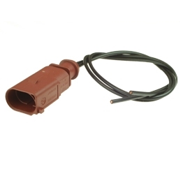 Vormontierter 6X0973802A - 2-poliger gedichteter maennlicher Stecker mit Kabel, 1-reihig, Kodierung II, (neutral)