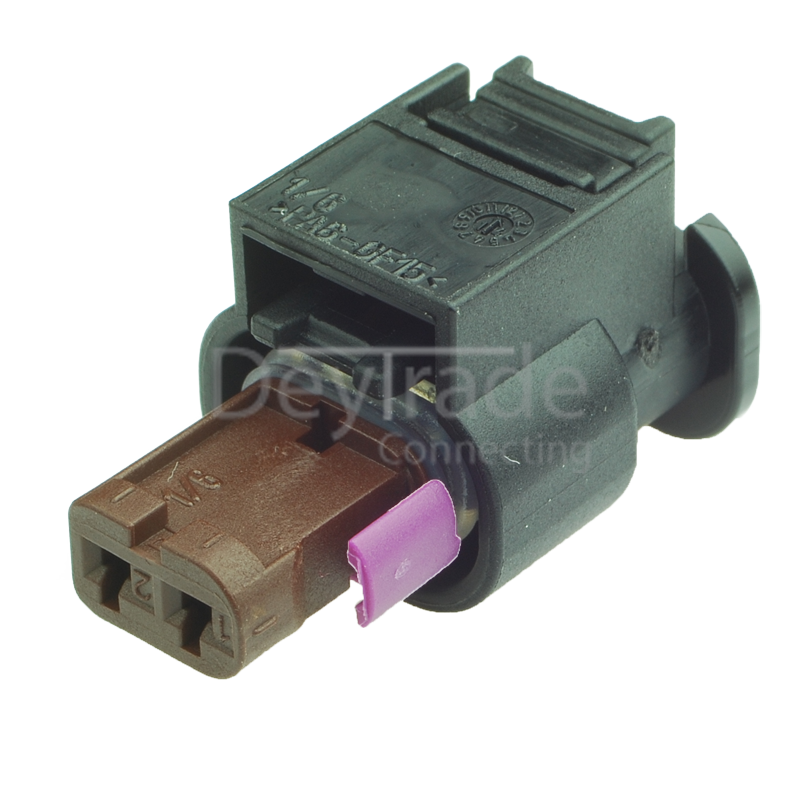 4H0973702 - 2 Way Sealed Fem. Connector 1.2 mm, 1-row, Cod. B, Variant I, (VW restr.)