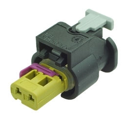 4F0973702A - 2 Way Sealed Female Connector 1.2 mm with CPA, 1-row, Cod. A, Variant II, (neutral)