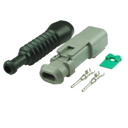 Deutsch Kit: 2 Way Plug Deutsch DT-Set with Rubber Boot