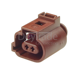 1J0973702A - 2 Way Sealed Female Connector 1.5 mm, 1-row, Coding II, (VW restricted)