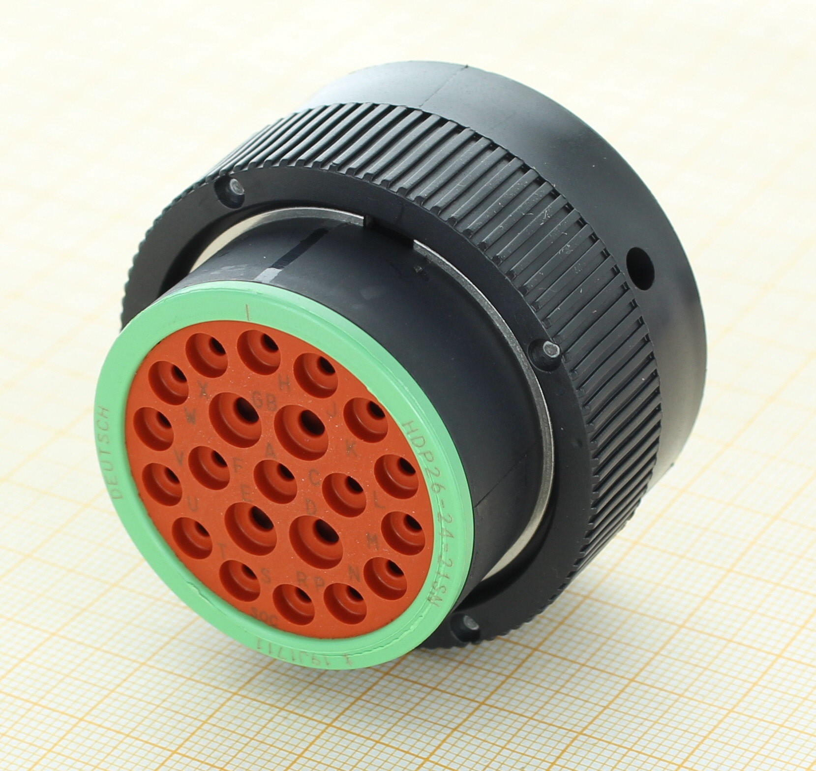 Deutsch HDP26-24-21SN - 21 Way Male HDP Circular Connector