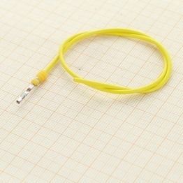 Cable Sub-Assembly MLK 1,2 Sealed Female 1.0 mm2 - yellow, silver plated terminal