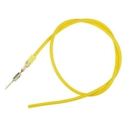 000979132E - Gedichtete Reparaturleitung mit Micro Timer II Flachstecker 1.0 mm2 - gelb