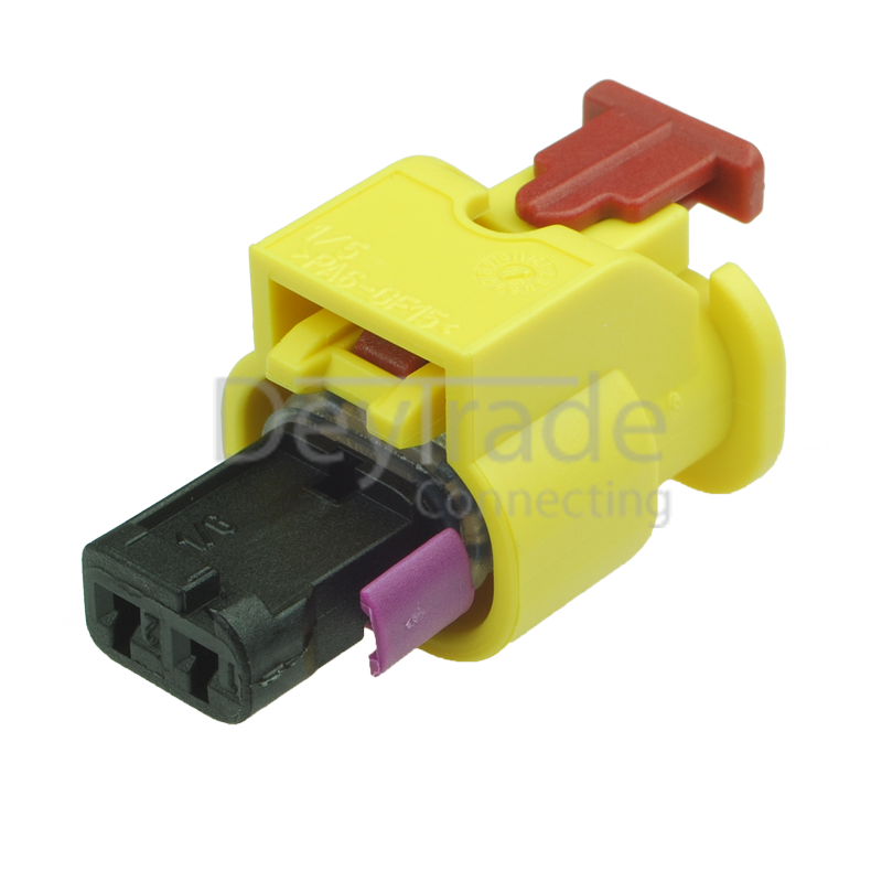 6R0973323 - 2 Way Sealed Fem. Connector 1.2 mm with CPA, 1-row, Cod. A, Variant IX, (VW restr.)