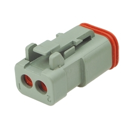 Deutsch DT06-2S-E003 - 2 Way Plug Deutsch DT-Series with End Cap