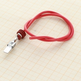 Gedichtete Reparaturleitung mit Standard Power Timer Stiftkontakt 2.5 mm2 - rot