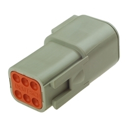 Deutsch DTM04-6P - 6-way Receptacle DTM Series