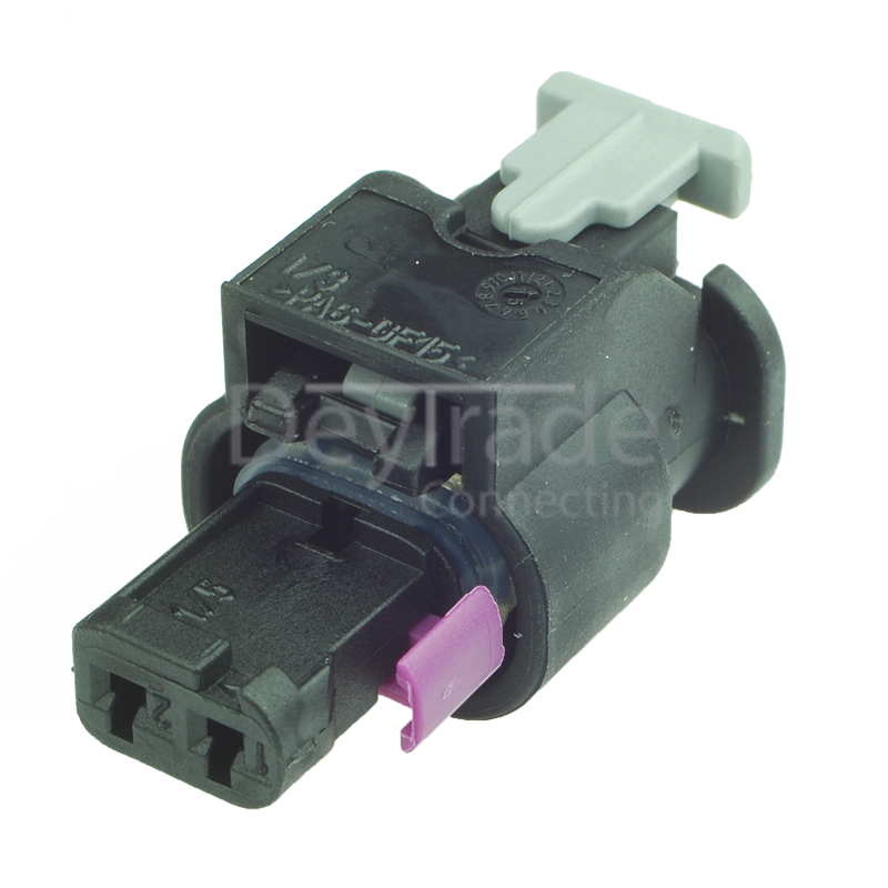 4F0973702 - 2 Way Sealed Fem. Connector 1.2 mm with CPA, 1-row, Cod. A, Variant I, (VW restr.)