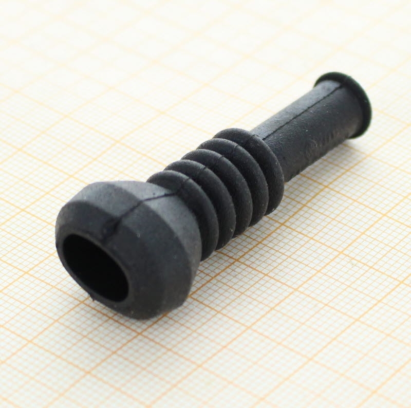 RB15A0201 - 6N0 906 102 - Straight Elastomer Boot for 2 way 1-row 1.5 mm housing