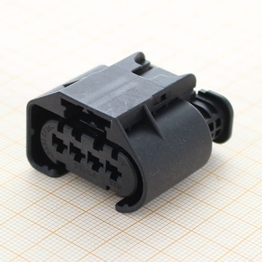 Kostal 9444041 - 4 Way Sealed SLK 2,8 Black Female Connector with passive TPA, without CPA, Coding A1