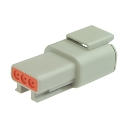 Deutsch DTM04-3P - 3-way Receptacle DTM Series