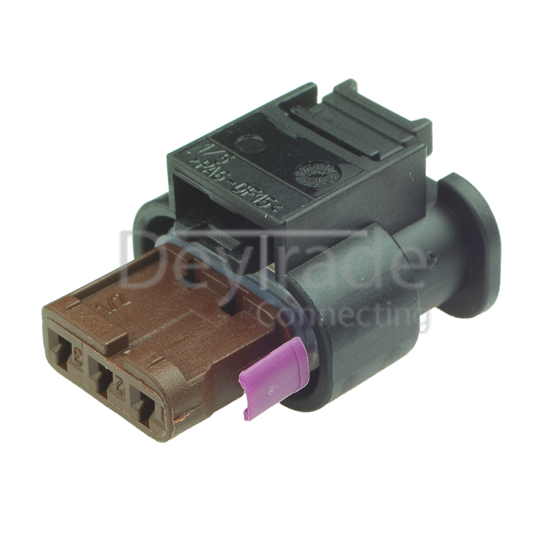 4H0973703A - 3 Way Sealed Fem. Connector 1.2 mm, 1-row, Cod. B, Variant I, (VW restr.)