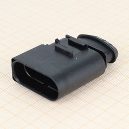 1J0973824 - 4 Way Sealed Male Connector 2.8 mm, 1-row, Coding I, (neutral)