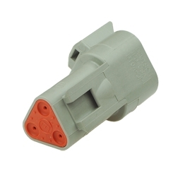 Deutsch DT04-3P-C015 - 3 Way Receptacle Deutsch DT-Series with Reduced Dia. Seal (E-Seal)