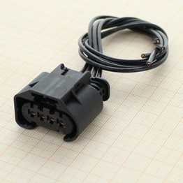 9444041-PT - Full assembled 4 Way Sealed SLK 2,8 Black Female Connector with passive TPA, without CPA, Coding A1