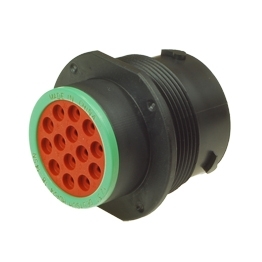 Deutsch HDP24-18-14SN - 14 way black HDP Receptacle Housing