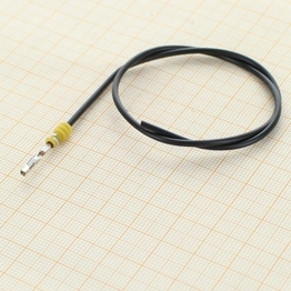 Cable Sub-Assembly MLK 1,2 Sealed Female 1.0 mm2 - black, silver plated terminal