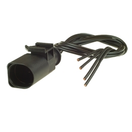 Vormontierter 7L0973812 - 4-poliger gedichteter maennlicher Stecker mit Kabel, 2-reihig, Kodierung I, (neutral)