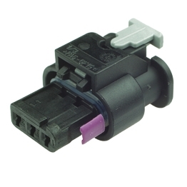 4F0973703 - 3 Way Sealed Female Connector 1.2 mm with CPA, 1-row, Cod. A, Variant I, (neutral)