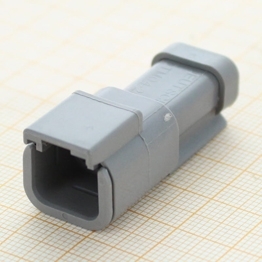 Deutsch DTM04-2P-E003 - 2 way DTM Series Receptacle Connector, End Cap