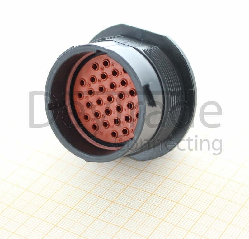 Deutsch HDP24-24-31PE - 31 Way Male HDP20 Series Connector with E-Seal