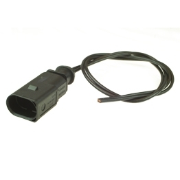 Vormontierter 1J0973802 - 2-poliger gedichteter maennlicher Stecker mit Kabel, 1-reihig, Kodierung I, (neutral)