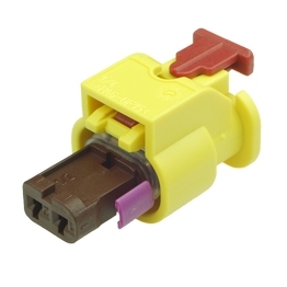 5K0 973 323 - 2 Way Sealed Female Connector 1.2 mm with CPA, 1-row, Cod. B, Variant I, (neutral)