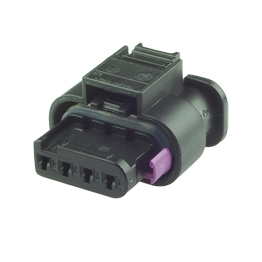 4H0 973 704 - 4 Way Sealed Female Connector 1.2 mm, 1-row, Cod. A, Variant I, (neutral)