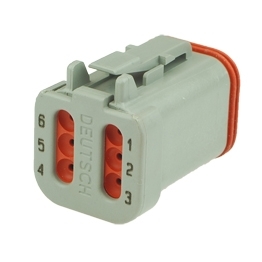 Deutsch DT06-6S-E003 - 6 Way Plug Deutsch DT-Series with End Cap