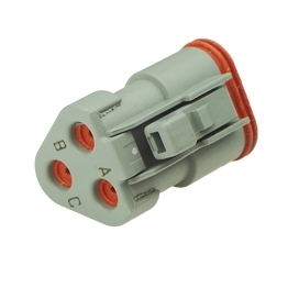 Deutsch DT06-3S-E003 - 3 Way Plug Deutsch DT-Series with End Cap