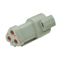 Deutsch DT04-3P-E003 - 3 Way Receptacle Deutsch DT-Series with End Cap