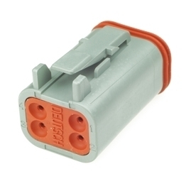 Deutsch DT06-4S Plug - 4 way Socket Plug Deutsch DT Series