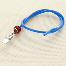 Gedichtete Reparaturleitung mit Standard Power Timer Stiftkontakt 2.5 mm2 - blau