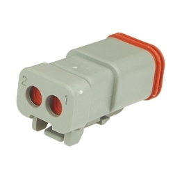 Deutsch DT06-2S-EP04 - 2 way Socket Plug Deutsch DT Series, End Cap