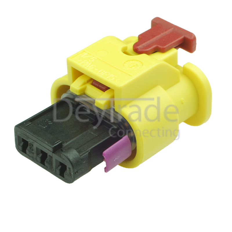 4H0973373 - 3 Way Sealed Fem. Connector 1.2 mm with CPA, 1-row, Cod. A, Variant IX, (VW restr.)