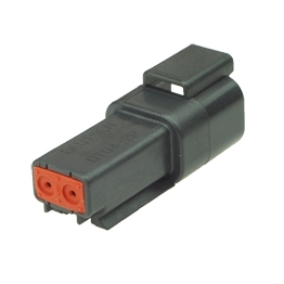 Deutsch DT04-2P-E004 - 2 Way Receptacle Deutsch DT-Series, black